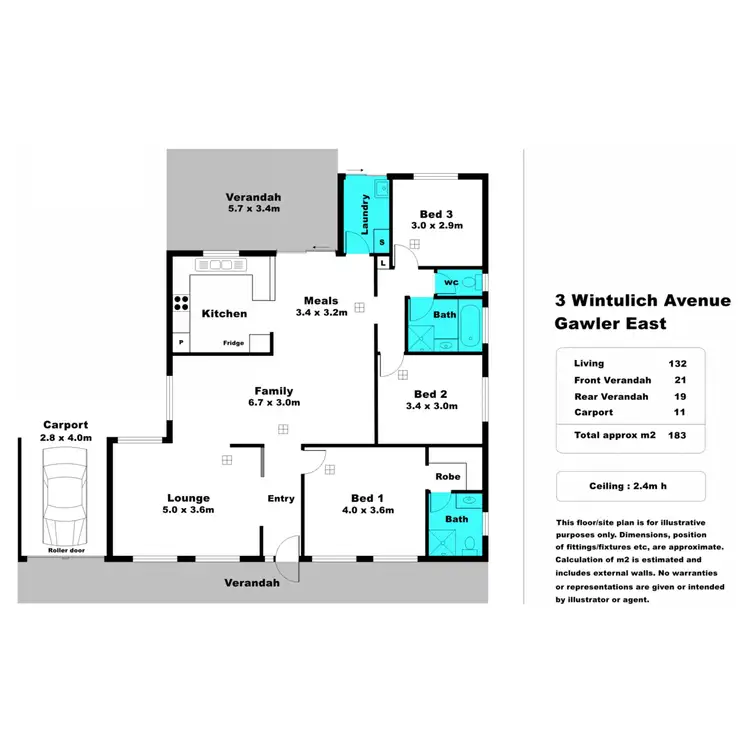 Floorplan of Homely house listing, 3 Wintulich Avenue, Gawler East SA 5118