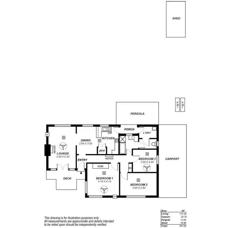 Floorplan of Homely house listing, 28 Fleming Avenue, Ridgehaven SA 5097