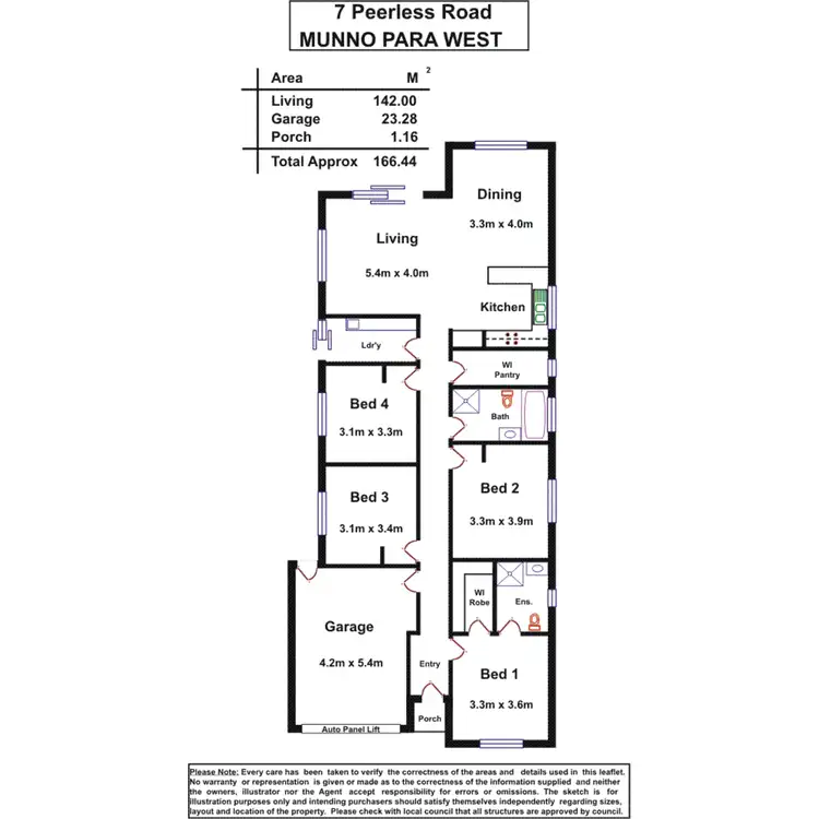 Floorplan of Homely house listing, 7 Peerless Road, Munno Para West SA 5115