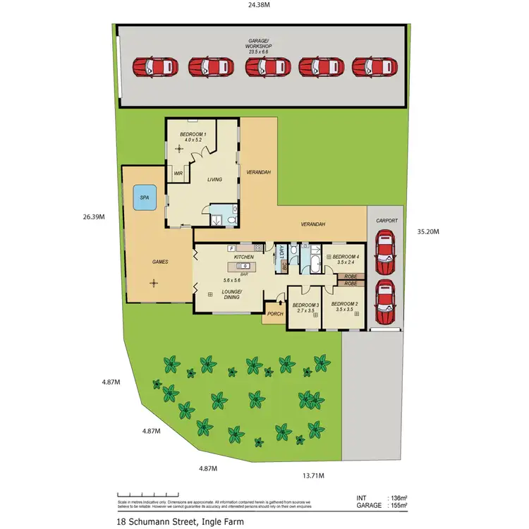Floorplan of Homely house listing, 18 Schumann Street, Ingle Farm SA 5098