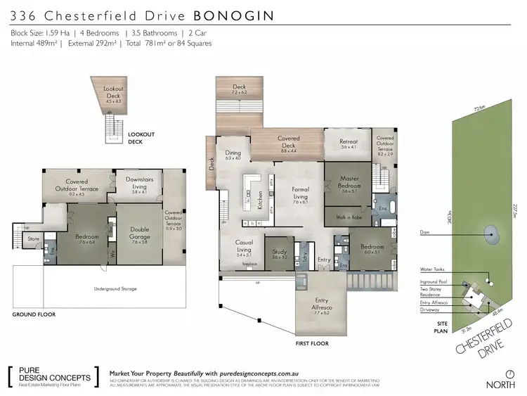 Floorplan of Homely house listing, 336 Chesterfield Drive, Bonogin QLD 4213