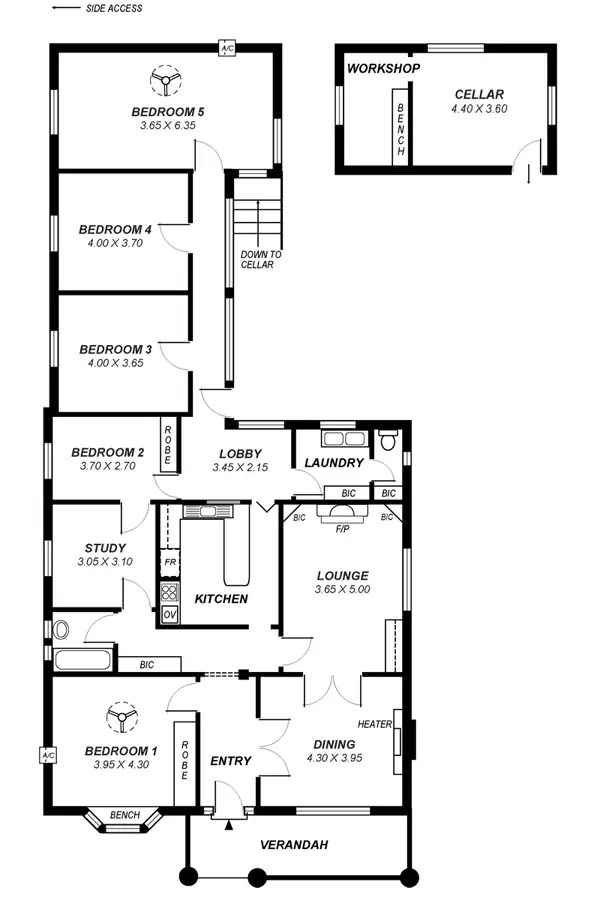 Floorplan of Homely house listing, 64A Braund Road, Prospect SA 5082