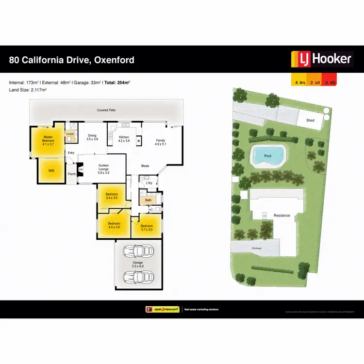 Floorplan of Homely house listing, 80 California Drive, Oxenford QLD 4210