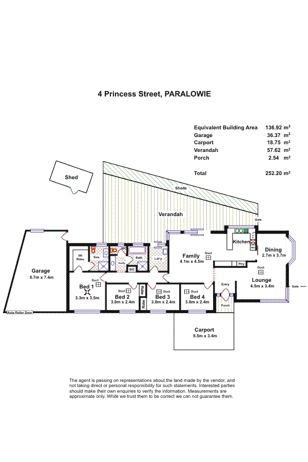 Floorplan of Homely house listing, 4 Princess Street, Paralowie SA 5108