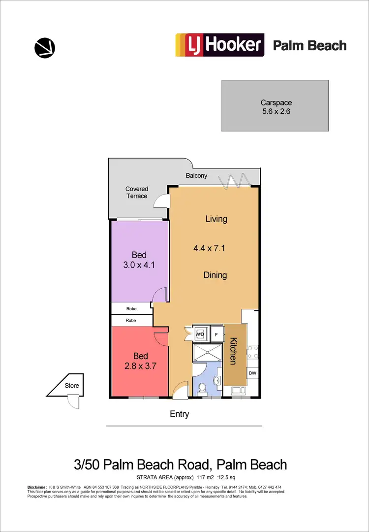 Floorplan of Homely unit listing, 3/50 Palm Beach Road, Palm Beach NSW 2108