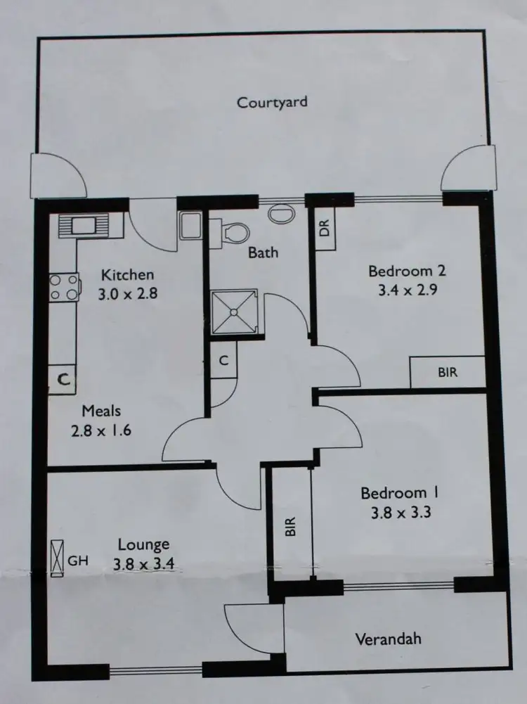 Floorplan of Homely unit listing, 3/18 Sando Avenue, Tranmere SA 5073