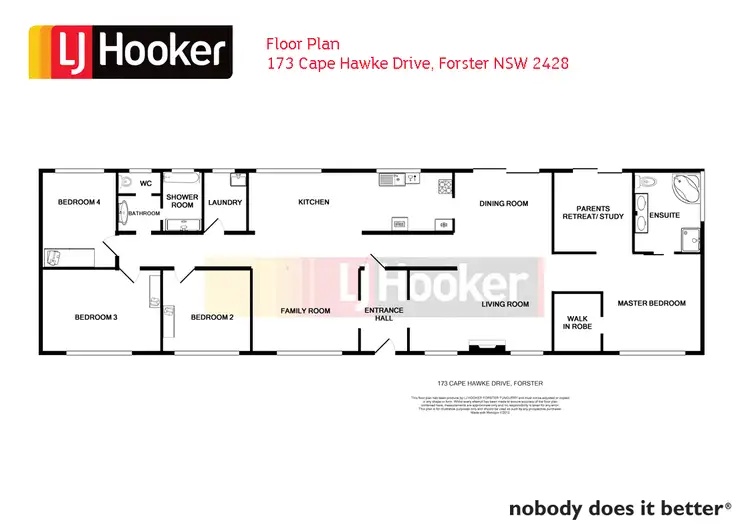 Floorplan of Homely house listing, 173 Cape Hawke Drive, Forster NSW 2428