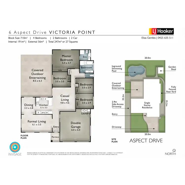 Floorplan of Homely house listing, 6 Aspect Drive, Victoria Point QLD 4165