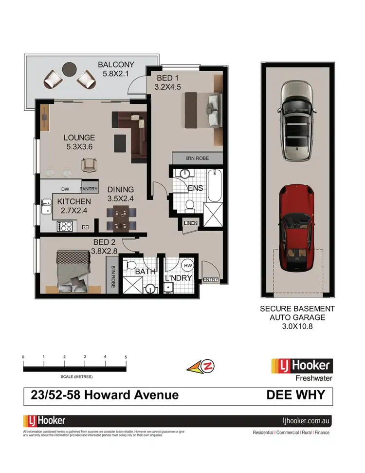 Floorplan of Homely unit listing, 23/52-58 Howard Avenue, Dee Why NSW 2099