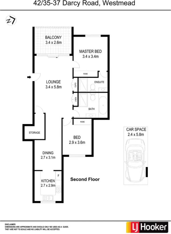 Floorplan of Homely apartment listing, 42/35-37 Darcy Road, Westmead NSW 2145