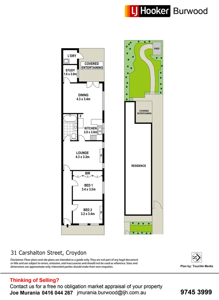 Floorplan of Homely semi-detached listing, 31 Carshalton Street, Croydon NSW 2132