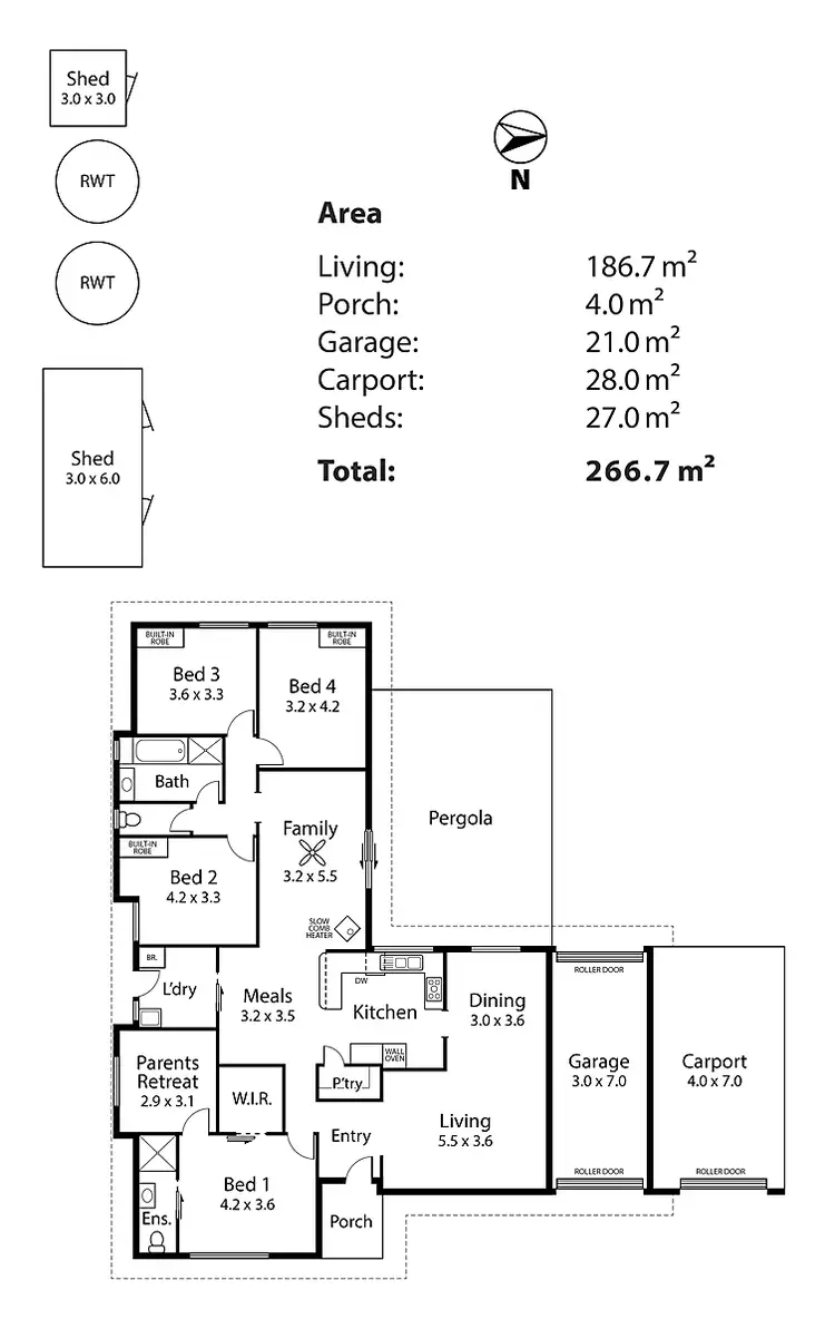 Floorplan of Homely house listing, 67 Matthew Smillie Drive, Nairne SA 5252