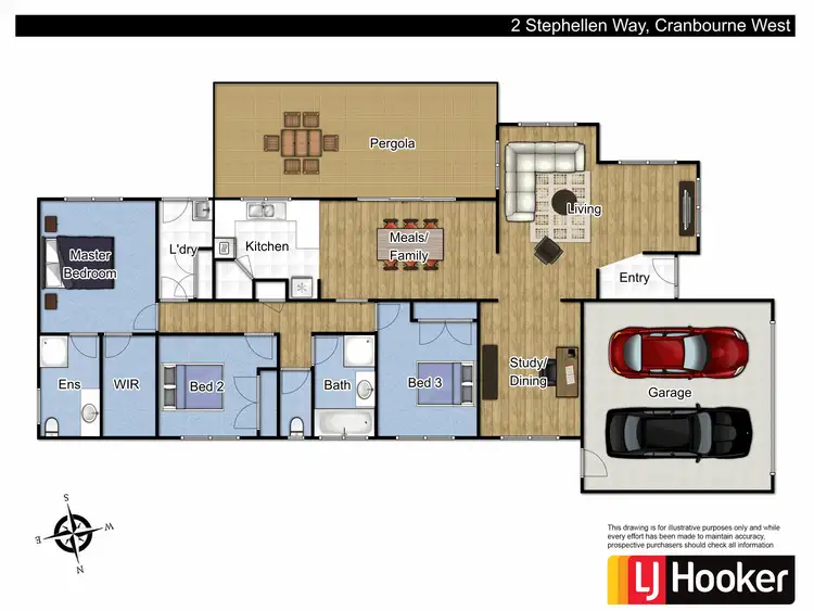 Floorplan of Homely house listing, 2 Stephellen Way, Cranbourne West VIC 3977