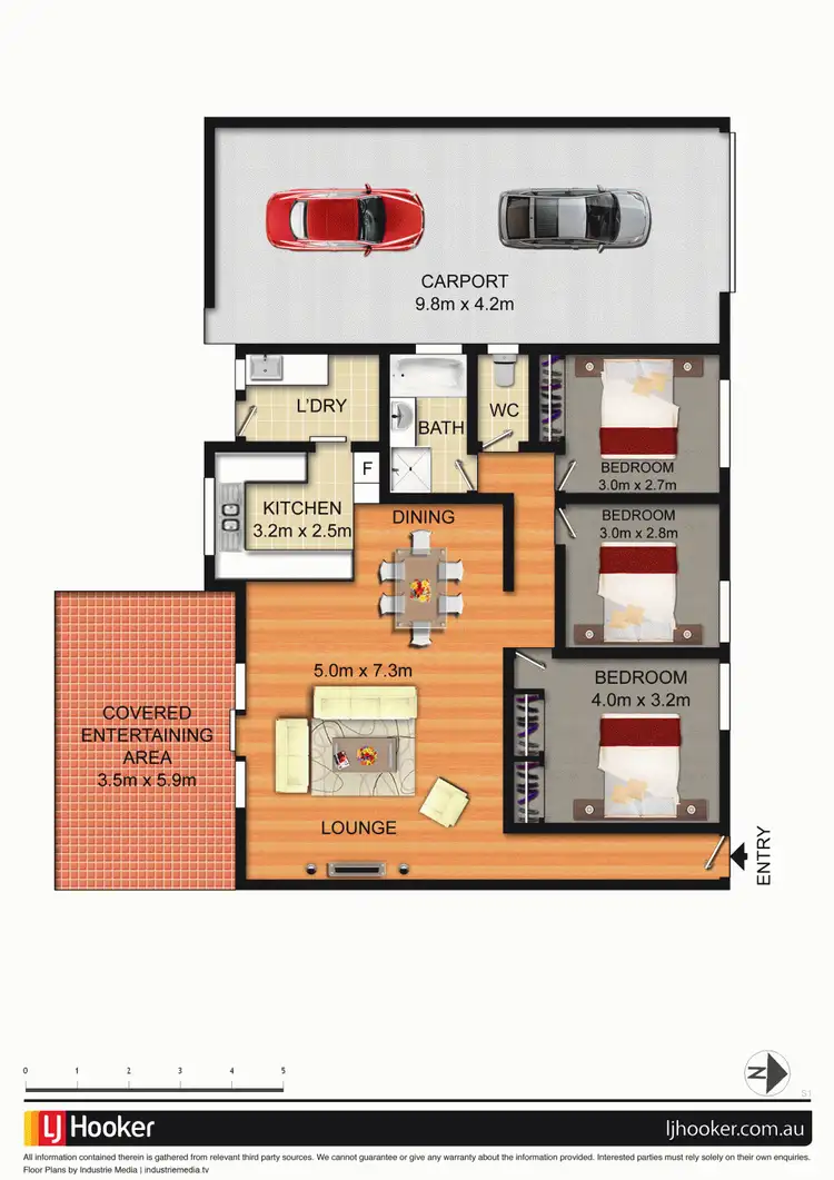 Floorplan of Homely townhouse listing, 3/71 Donald Road, Queanbeyan NSW 2620