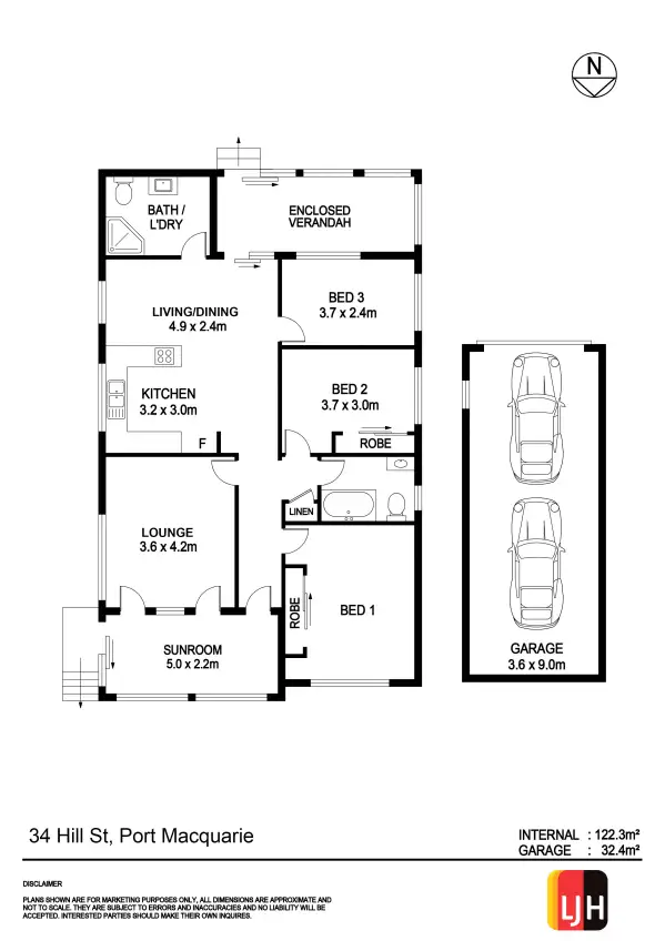 Floorplan of Homely house listing, 34 Hill Street, Port Macquarie NSW 2444