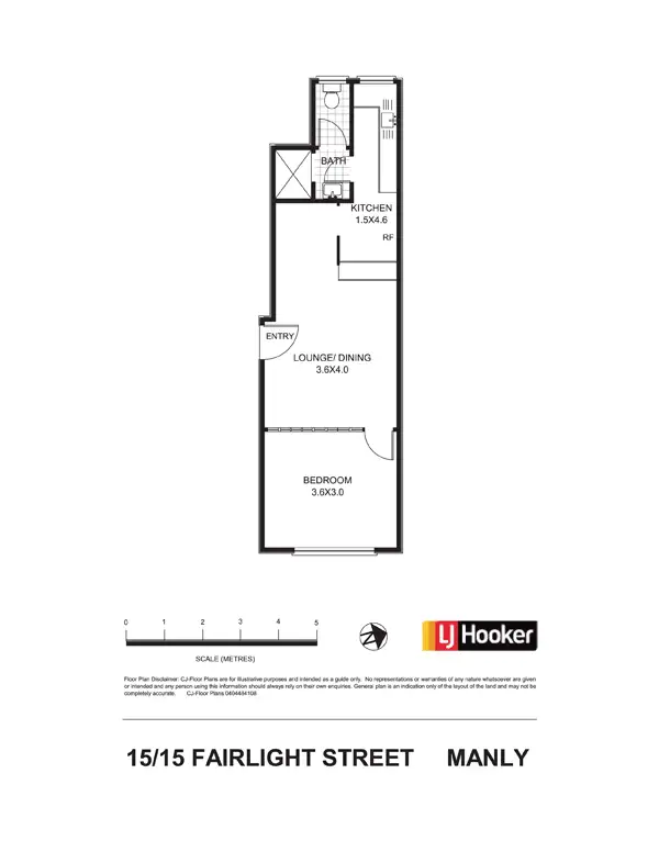 Floorplan of Homely apartment listing, 15/15 Fairlight Street, Manly NSW 2095