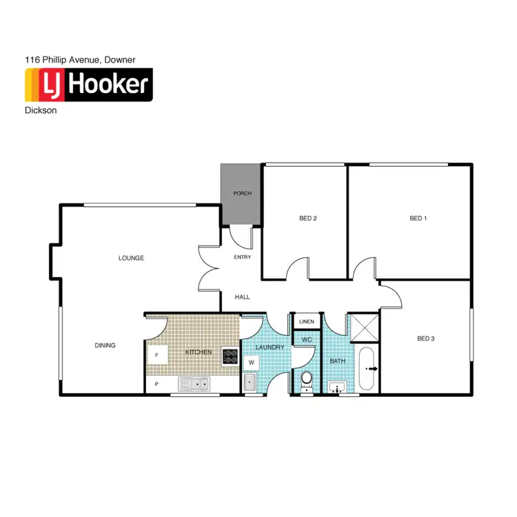 Floorplan of Homely house listing, 116 Phillip Avenue, Downer ACT 2602