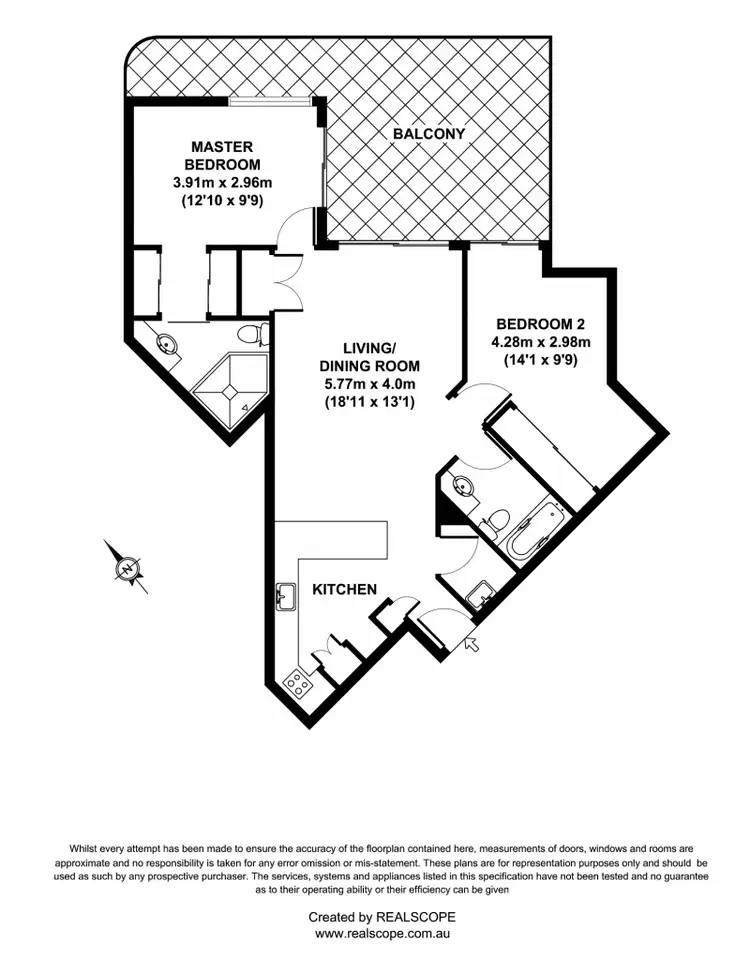 Floorplan of Homely unit listing, 24/9 Sylvan Road, Toowong QLD 4066