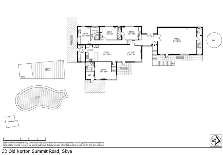Floorplan of Homely house listing, 32 Old Norton Summit Road, Skye SA 5072