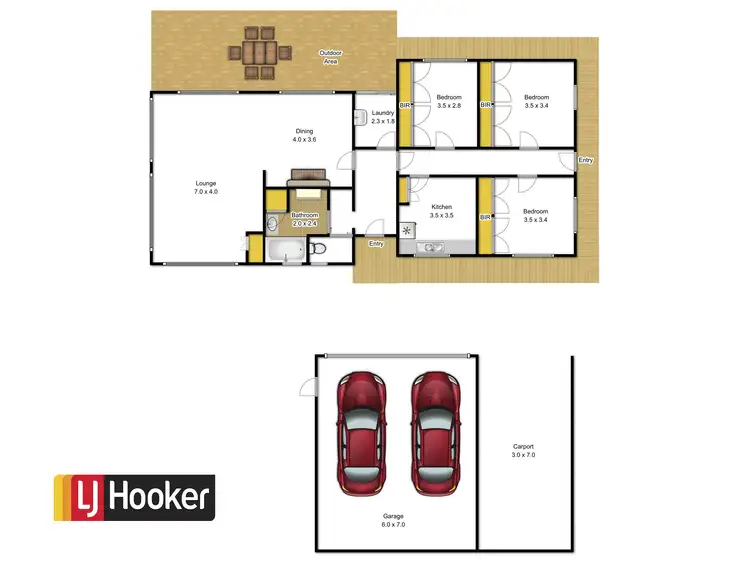 Floorplan of Homely house listing, 10 Campbells Road, Carrajung VIC 3844