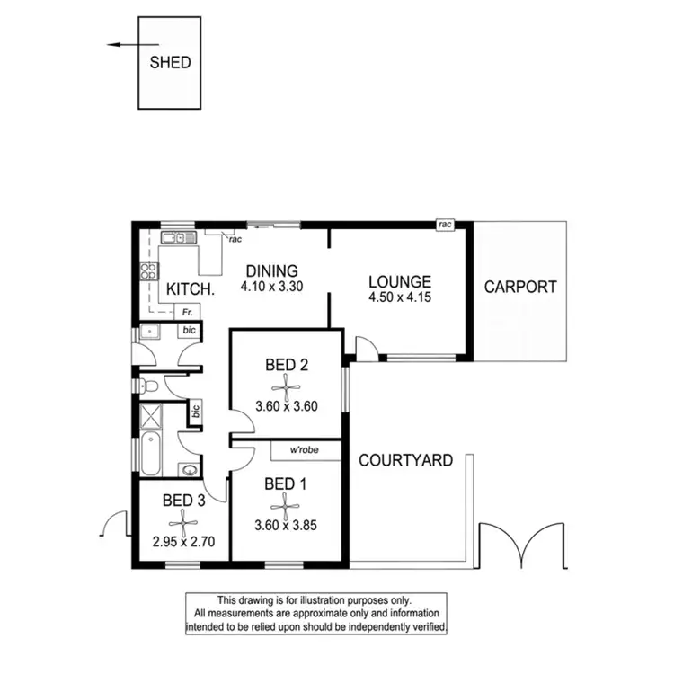 Floorplan of Homely house listing, 64 Richards Drive, Morphett Vale SA 5162