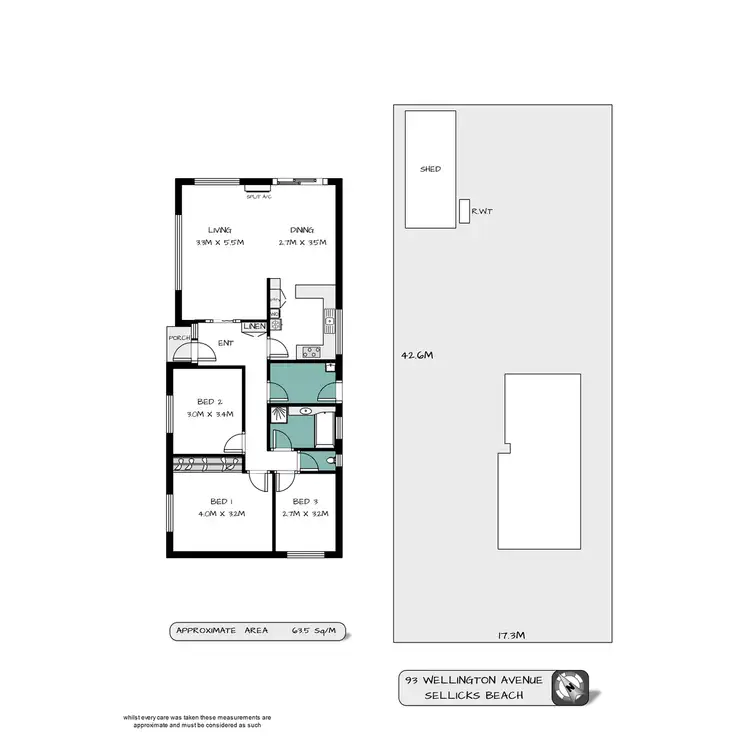 Floorplan of Homely house listing, 93 Wellington Avenue, Sellicks Beach SA 5174