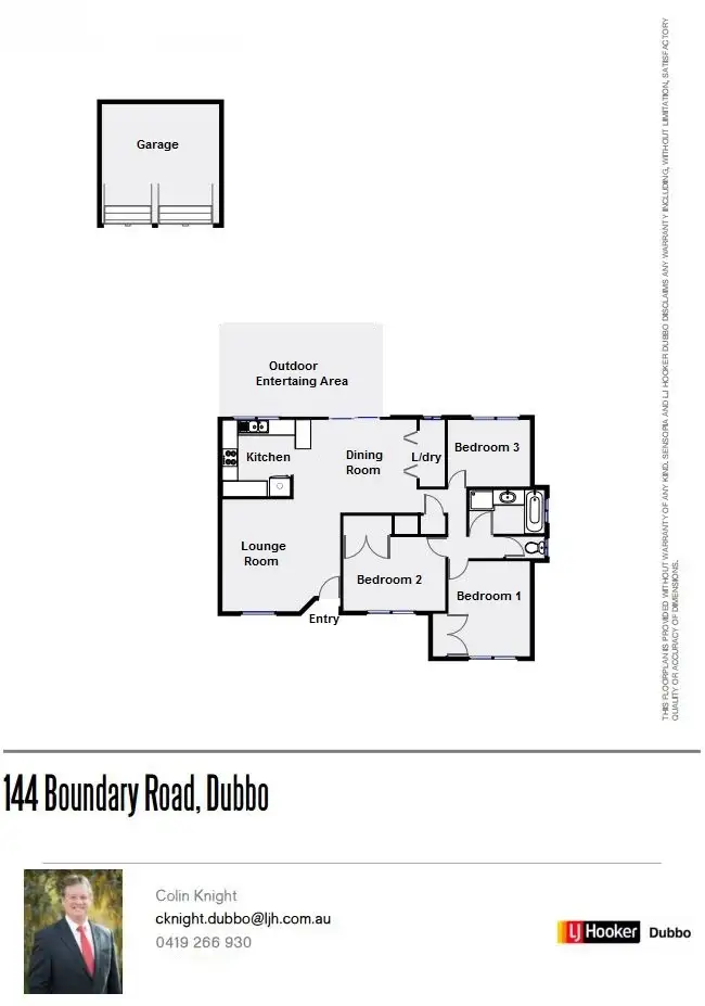 Floorplan of Homely house listing, 144 Boundary Road, Dubbo NSW 2830