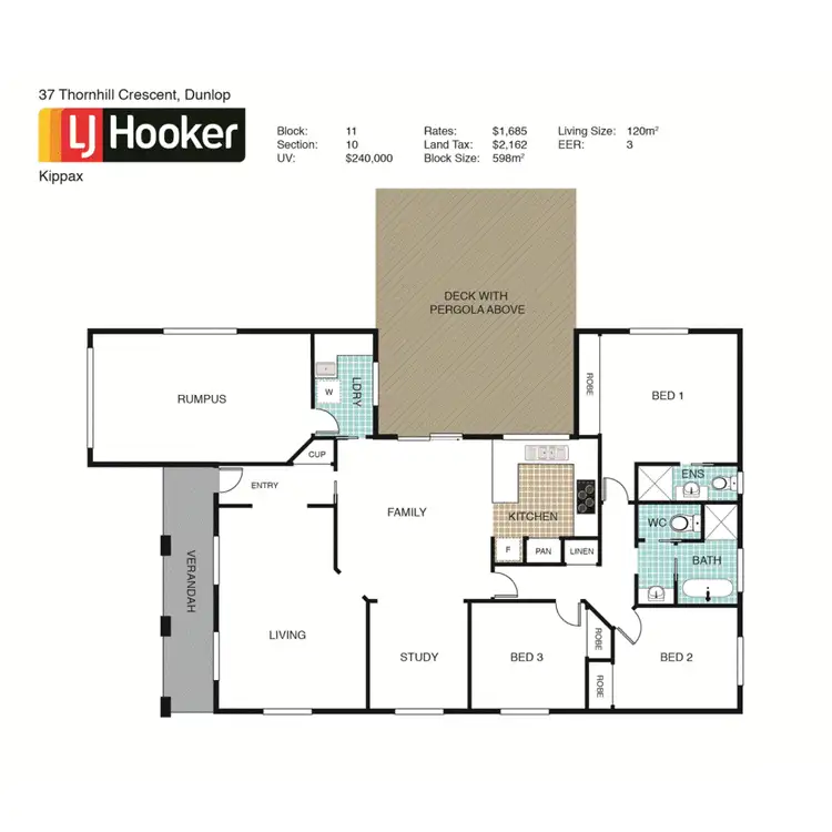 Floorplan of Homely house listing, 37 Thornhill Crescent, Dunlop ACT 2615