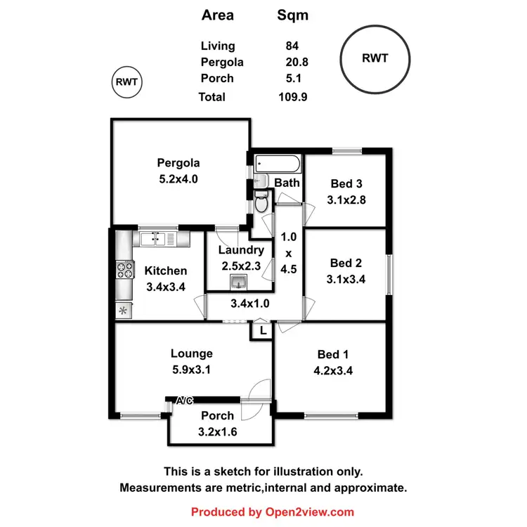 Floorplan of Homely house listing, 2 Worden Street, Davoren Park SA 5113