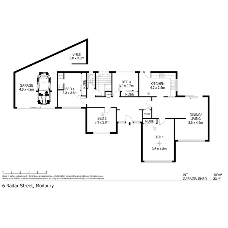 Floorplan of Homely house listing, 6 Radar Street, Modbury SA 5092