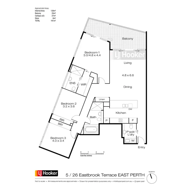 Floorplan of Homely apartment listing, 5/26 Eastbrook Terrace, East Perth WA 6004