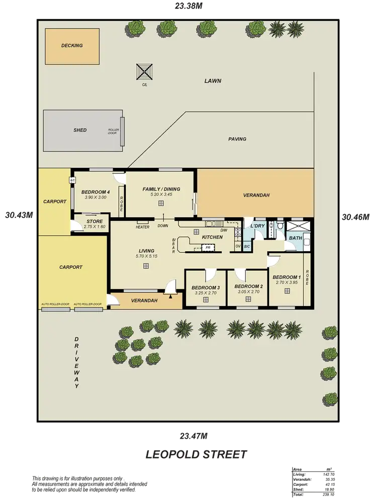 Floorplan of Homely house listing, 6 Leopold Street, Vista SA 5091