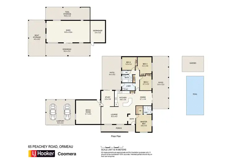 Floorplan of Homely house listing, 65 Peachey Road, Ormeau QLD 4208