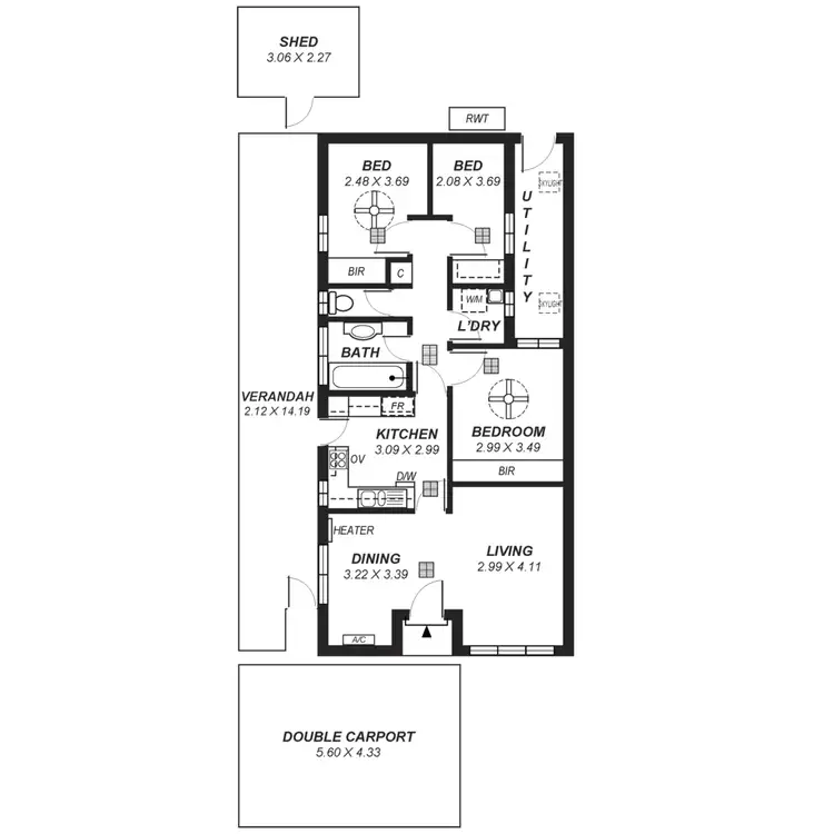Floorplan of Homely house listing, 11A Wackett Street, Modbury Heights SA 5092