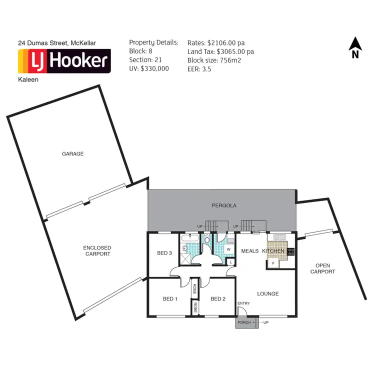Floorplan of Homely house listing, 24 Dumas Street, Mckellar ACT 2617