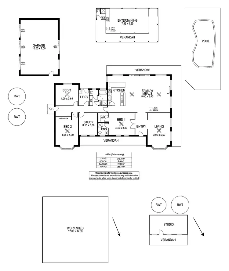 Floorplan of Homely house listing, 94 Moore Road, Strathalbyn SA 5255