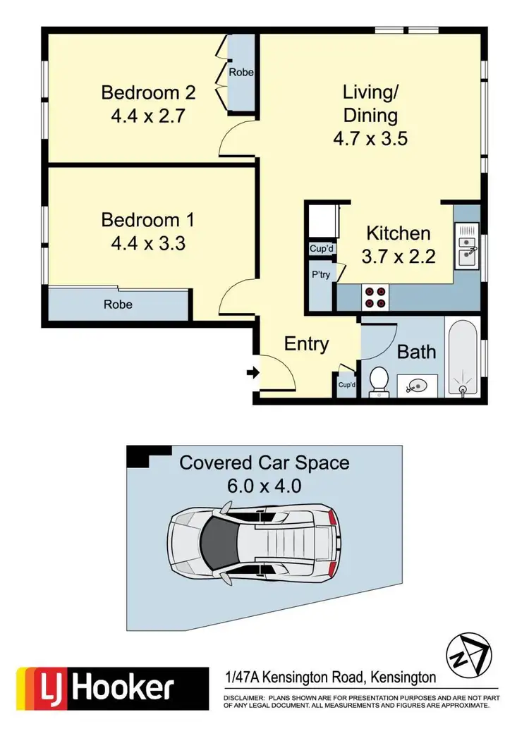 Floorplan of Homely apartment listing, 1/47A Kensington Road, Kensington NSW 2033