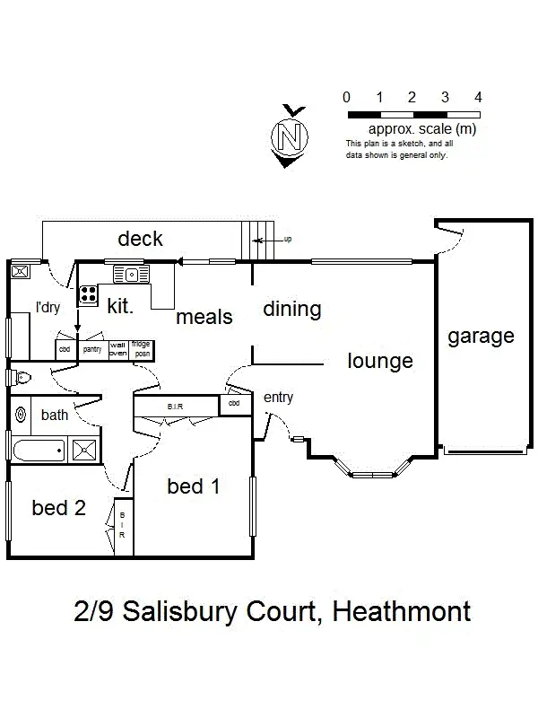 Floorplan of Homely unit listing, 2/9 Salisbury Court, Heathmont VIC 3135