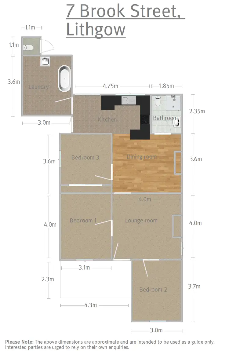 Floorplan of Homely house listing, 7 Brook Street, Lithgow NSW 2790