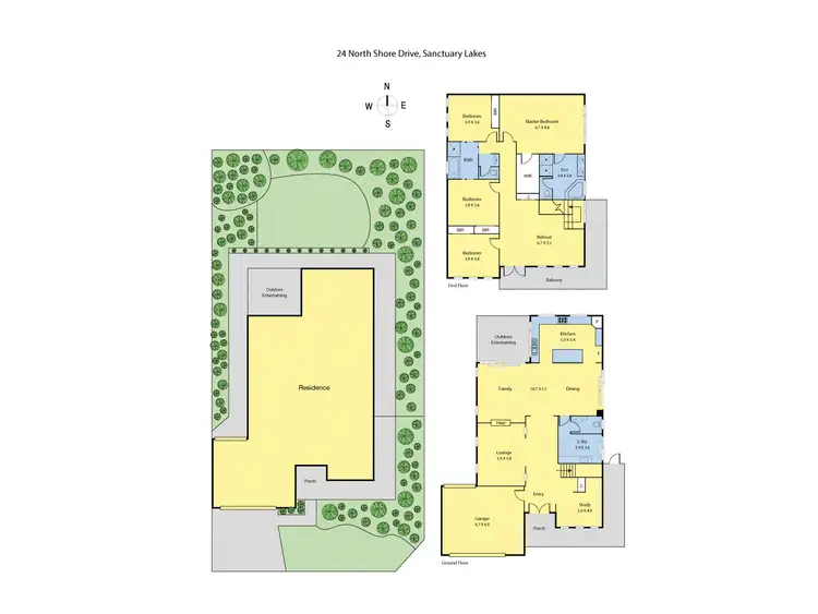 Floorplan of Homely house listing, 24 North Shore Drive, Sanctuary Lakes VIC 3030