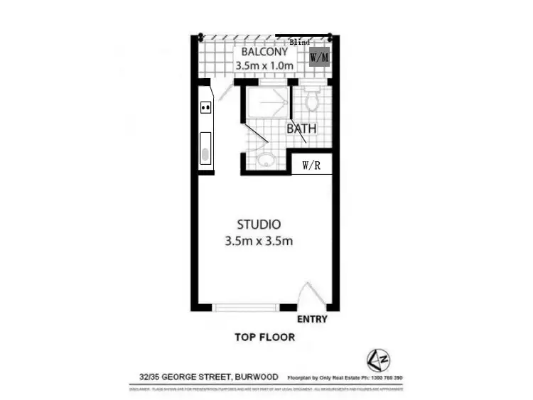 Floorplan of Homely apartment listing, 32/35-39 George Street, Burwood NSW 2134