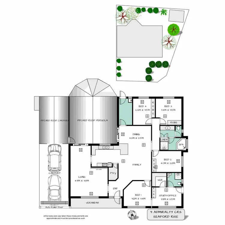 Floorplan of Homely house listing, 9 Admiralty Crescent, Seaford Rise SA 5169