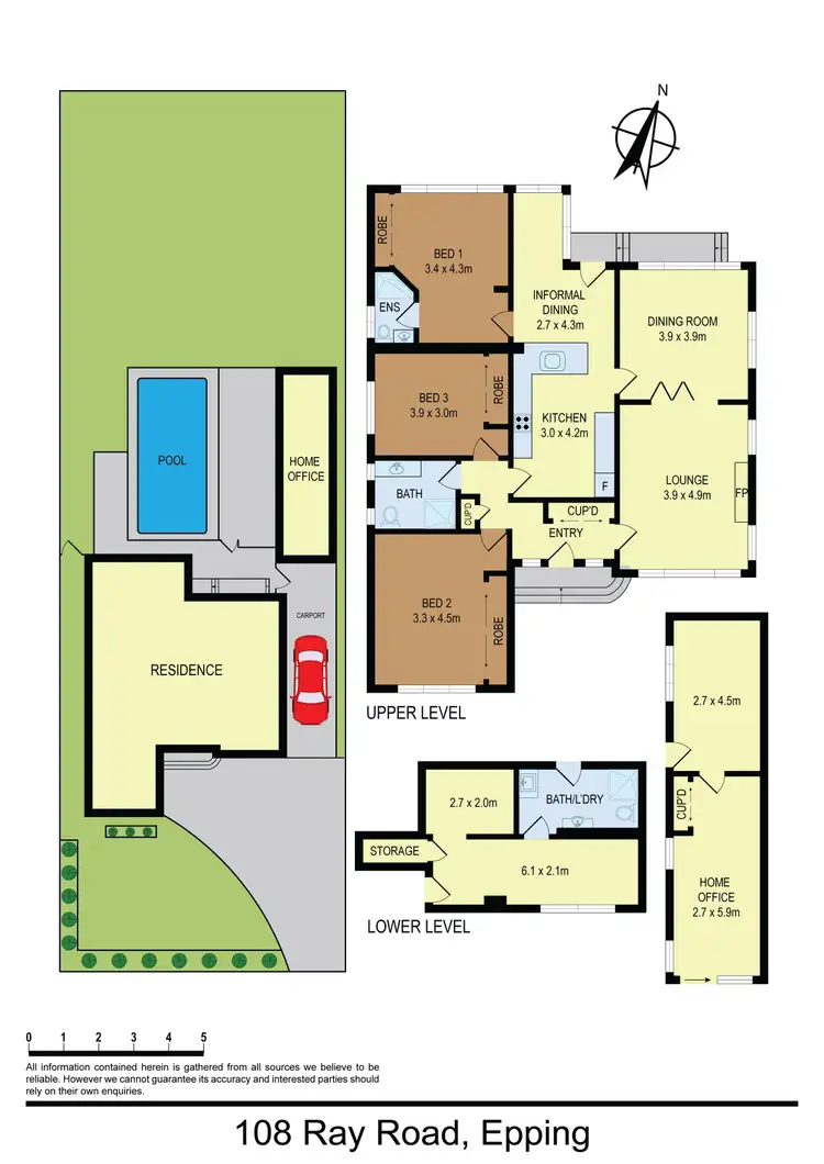 Floorplan of Homely house listing, 108 Ray Road, Epping NSW 2121