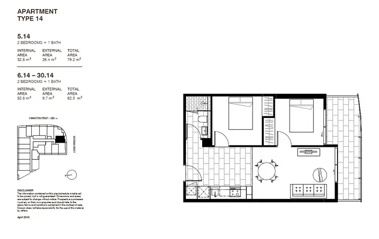 Floorplan of Homely apartment listing, 1614/551 Swanston Street, Carlton VIC 3053