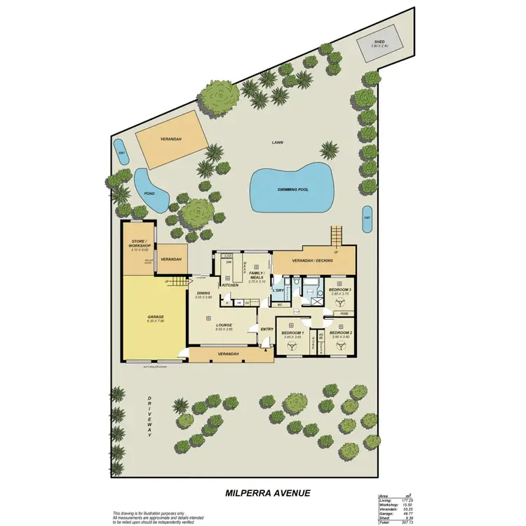 Floorplan of Homely house listing, 9 Milperra Avenue, Banksia Park SA 5091