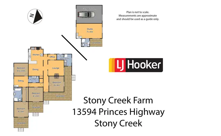 Floorplan of Homely rural property listing, 13594 Princes Highway, Bega NSW 2550