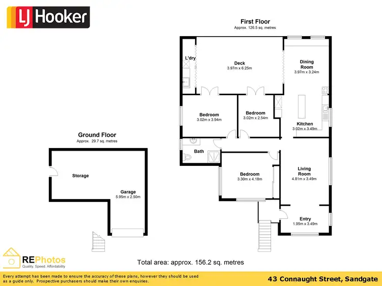 Floorplan of Homely house listing, 43 Connaught Street, Sandgate QLD 4017