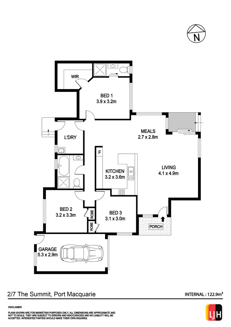 Floorplan of Homely villa listing, 2/7 The Summit Avenue, Port Macquarie NSW 2444