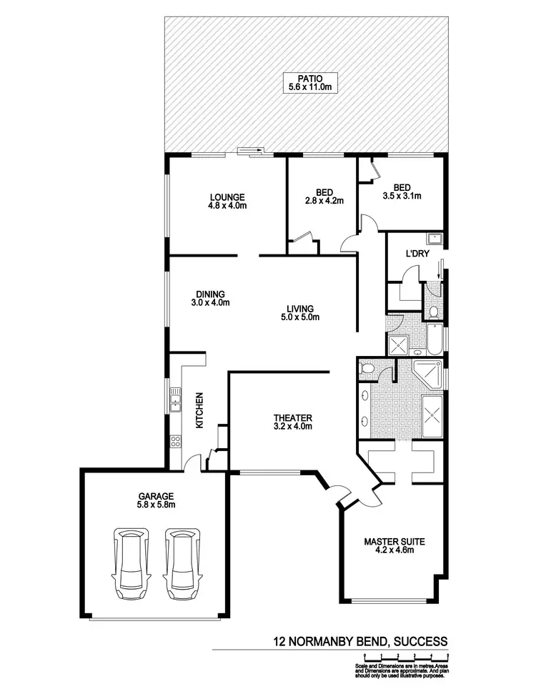 Floorplan of Homely house listing, 12 Normanby Bend, Success WA 6164