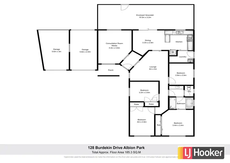 Floorplan of Homely house listing, 128 Burdekin Drive, Albion Park NSW 2527